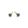 Simply Whispers September Birthstone 14k Gold Plated Earrings Clearance