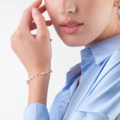 Simply Whispers Silver Bead Paperclip Bracelet Best