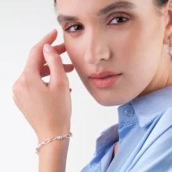 Simply Whispers Silver Bead Paperclip Bracelet Best