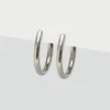 Simply Whispers Silver Big Clip-On Earrings Sale
