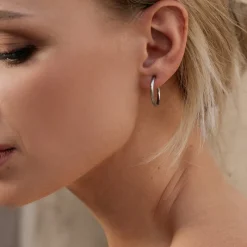 Simply Whispers Silver Big Clip-On Earrings Sale