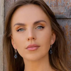 Simply Whispers Silver Blue Bead Earrings Best