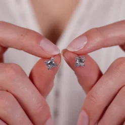Simply Whispers Silver Crystal Stud Earrings Online