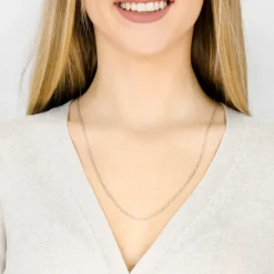Simply Whispers Silver Plated 24 inch Cable Chain Necklace Best