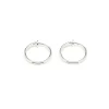 Simply Whispers Silver Plated 17 mm Spring Illusion Clip-On Hoop Earrings Sale