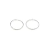 Simply Whispers Silver Plated Diamond Cut Big Spring Clip-On Hoop Earrings Best