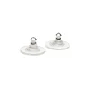 Simply Whispers Silver Plated Plastic Disk Bullet Backs Accessory - 1 Pair Best