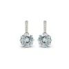 Simply Whispers Silver Round Crystal Hoops Best