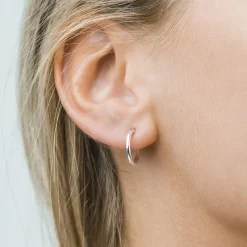Simply Whispers Silver Small Clip On Earrings Outlet