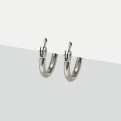 Simply Whispers Silver Small Hoop Earrings Sale