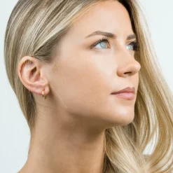 Simply Whispers Small Clip On Hoop Earrings New