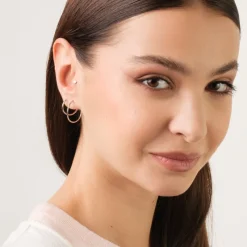 Simply Whispers Small Endless Hoop Earrings Silver Plated Discount
