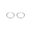 Simply Whispers Small Hoops Silver Plated Online