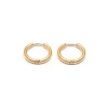Simply Whispers Small Huggies Gold Plated Hot