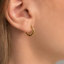 Simply Whispers Small Huggies Gold Plated Hot