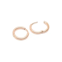 Simply Whispers Small Huggies Rose Gold Plated Clearance