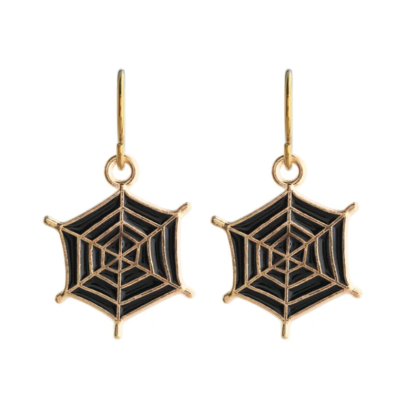 Simply Whispers Spiderweb Niobium French Hook Earrings Online