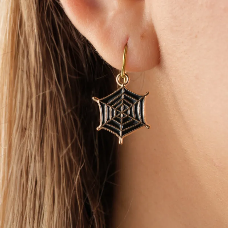 Simply Whispers Spiderweb Niobium French Hook Earrings Online