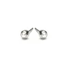 Simply Whispers Stainless Steel Micro Pearl Treasure Stud Earrings Clearance