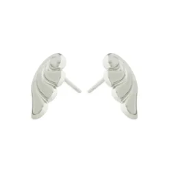 Simply Whispers Steel Angel wings Stud Earrings Clearance