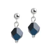 Simply Whispers 925 Sterling Silver Blue Peacock Drop Earrings Sale