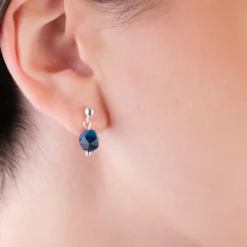 Simply Whispers 925 Sterling Silver Blue Peacock Drop Earrings Sale