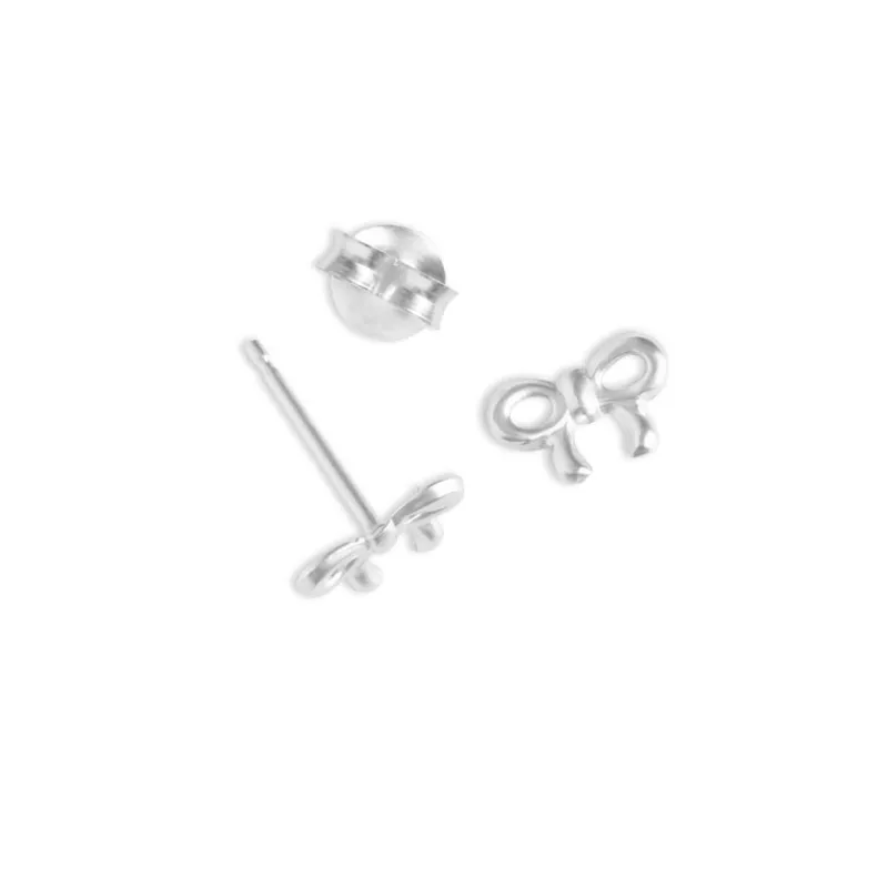Simply Whispers Sterling Silver Bow Stud Earrings Best