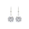 Simply Whispers 925 Sterling Silver Crystal French Hook Earrings Discount