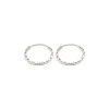 Simply Whispers 925 Sterling Silver Diamond Cut Hoops Hot