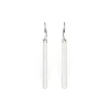 Simply Whispers 925 Sterling Silver French Hook Earrings With Long Silver Bar Hot