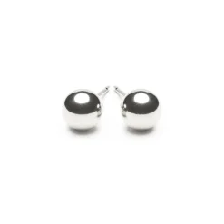 Simply Whispers 925 Sterling Silver Medium Ball Stud Earrings Hot