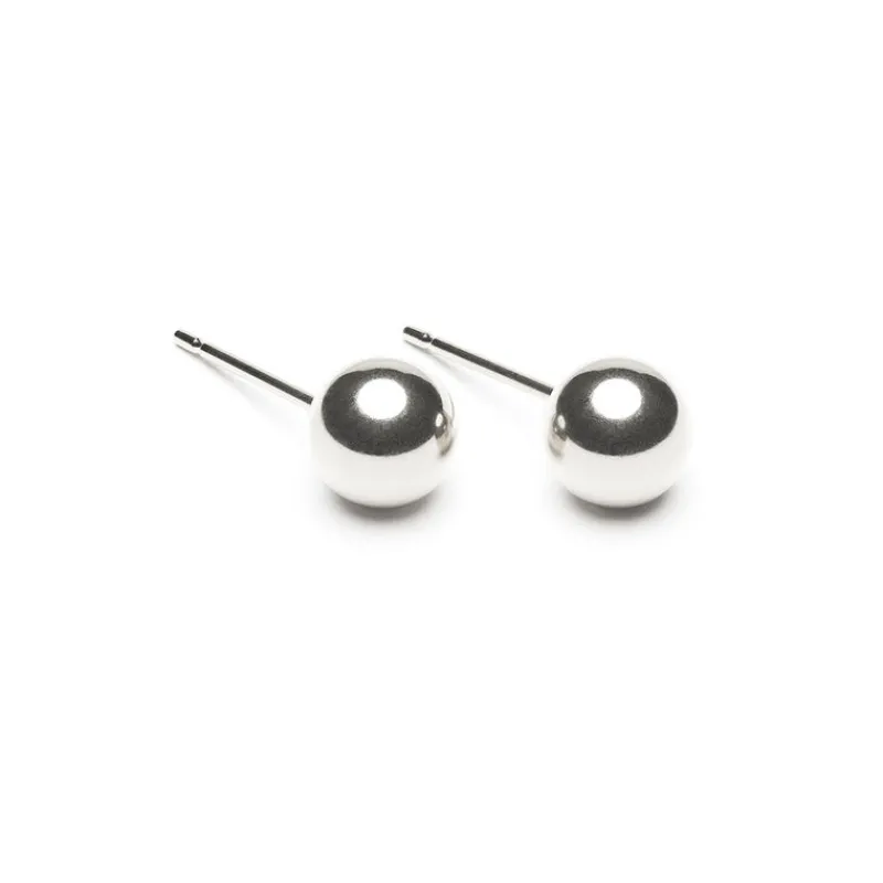 Simply Whispers 925 Sterling Silver Medium Ball Stud Earrings Hot
