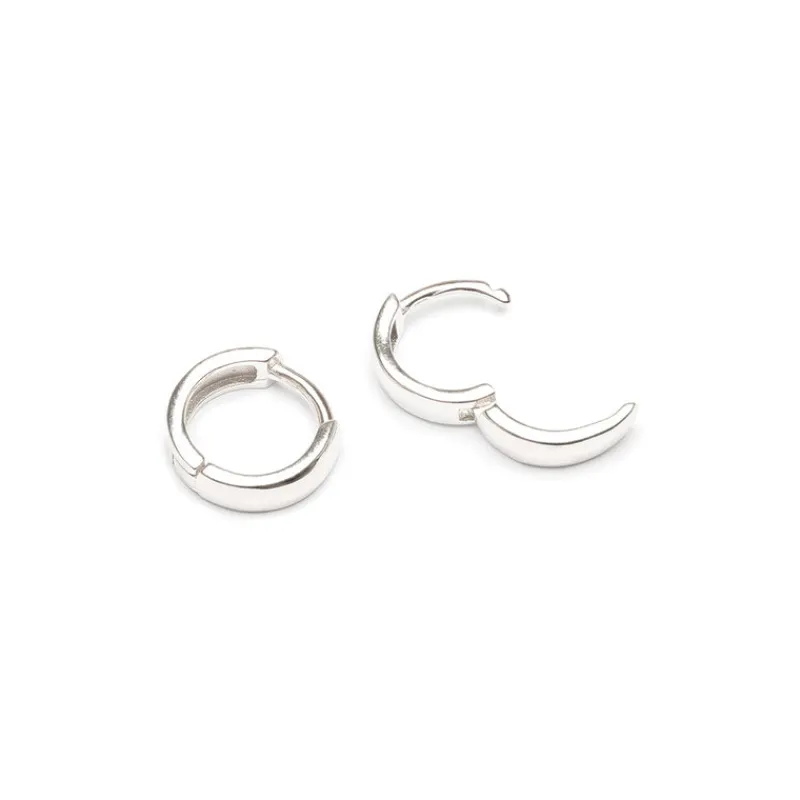 Simply Whispers 925 Sterling Silver Mini Huggie Earrings Outlet