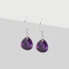 Simply Whispers 925 Sterling Silver Purple Zirconia French Hook Earrings Sale