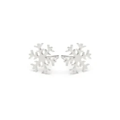 Simply Whispers 925 Sterling Silver Snowflake Earrings Hot