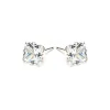 Simply Whispers 925 Sterling Silver Stud Earrings 6mm Square Crystal Online