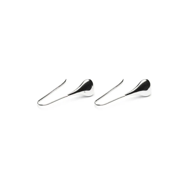 Simply Whispers 925 Sterling Silver Teardrop French Hook Earrings Hot