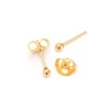 Simply Whispers Tiny Ball Stud Earrings Gold Plated Discount