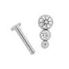Simply Whispers Triple Crystal Titanium Helix Single Earring Best