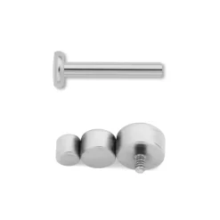 Simply Whispers Triple Crystal Titanium Helix Single Earring Best