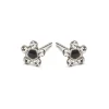 Simply Whispers White & Black Daisy Earrings Hot