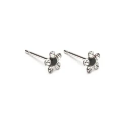 Simply Whispers White & Black Daisy Earrings Hot