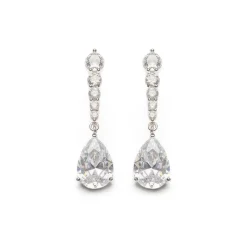 Simply Whispers White Crystal Drop Earrings Discount