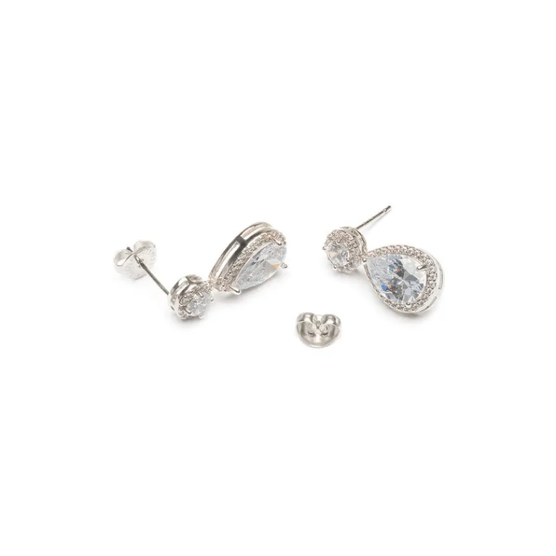 Simply Whispers White Crystal Drop Earrings Best