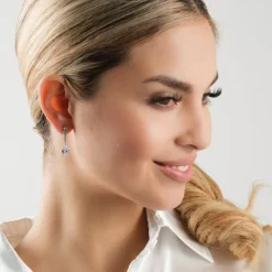 Simply Whispers White Crystal Drop Earrings Discount