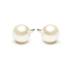Simply Whispers White Pearl 10mm Stud Earrings Best