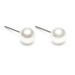 Simply Whispers White Pearl 7mm Stud Earrings Best