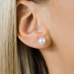 Simply Whispers White Pearl 7mm Stud Earrings Best