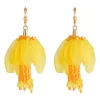 Simply Whispers Yellow Calicanto Dangle Earrings Fashion